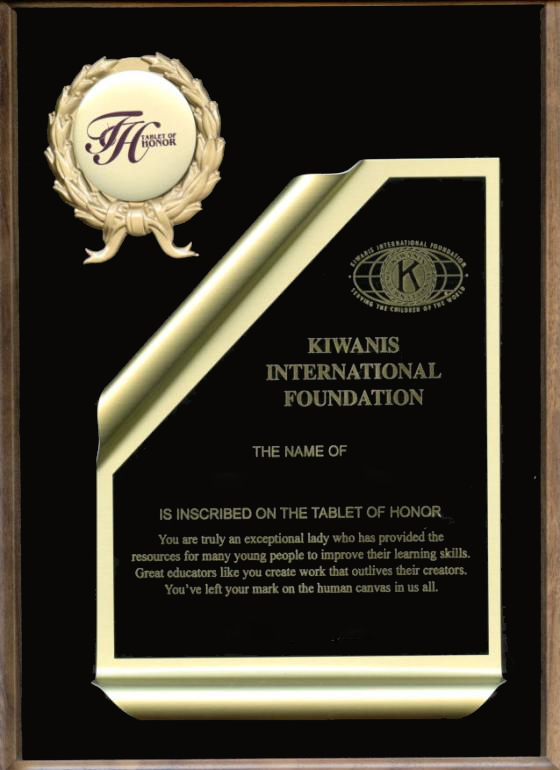 tablet of honor